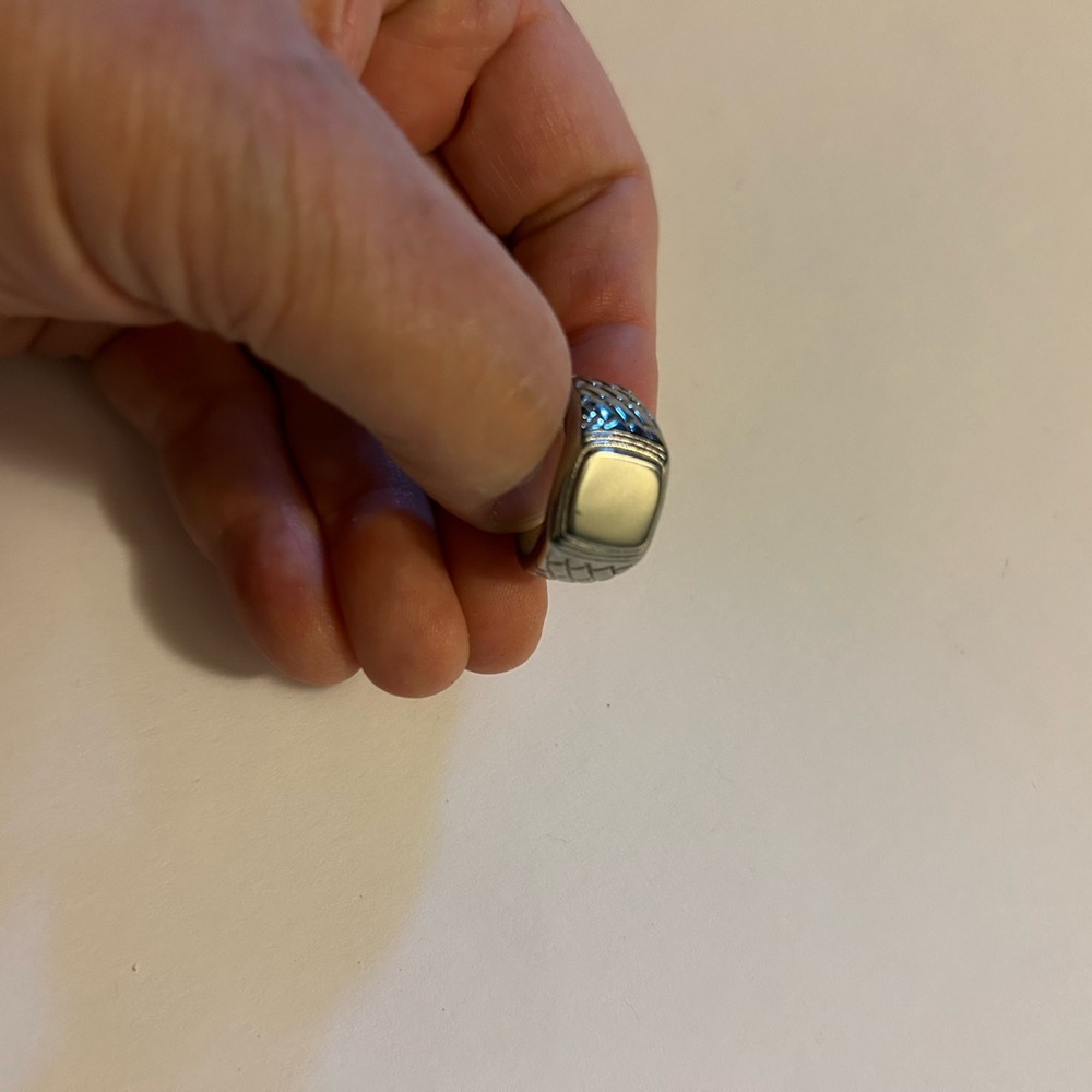 Men’s stainless steel ring. Size 9